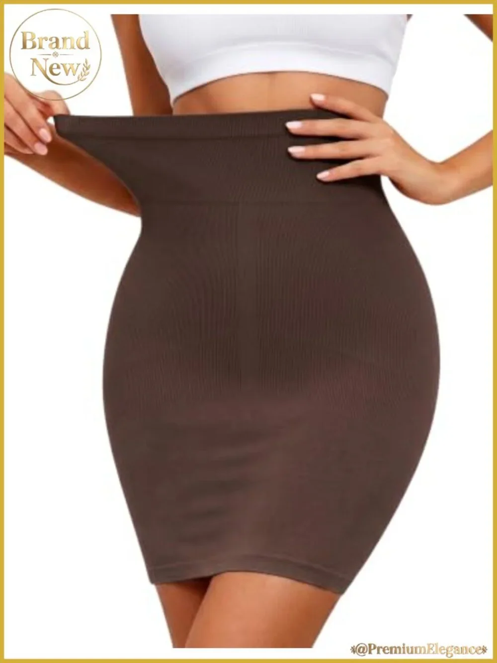 Half Slip for Women Under Dress Above Knee Non Cling Shapewear Slip Skirt